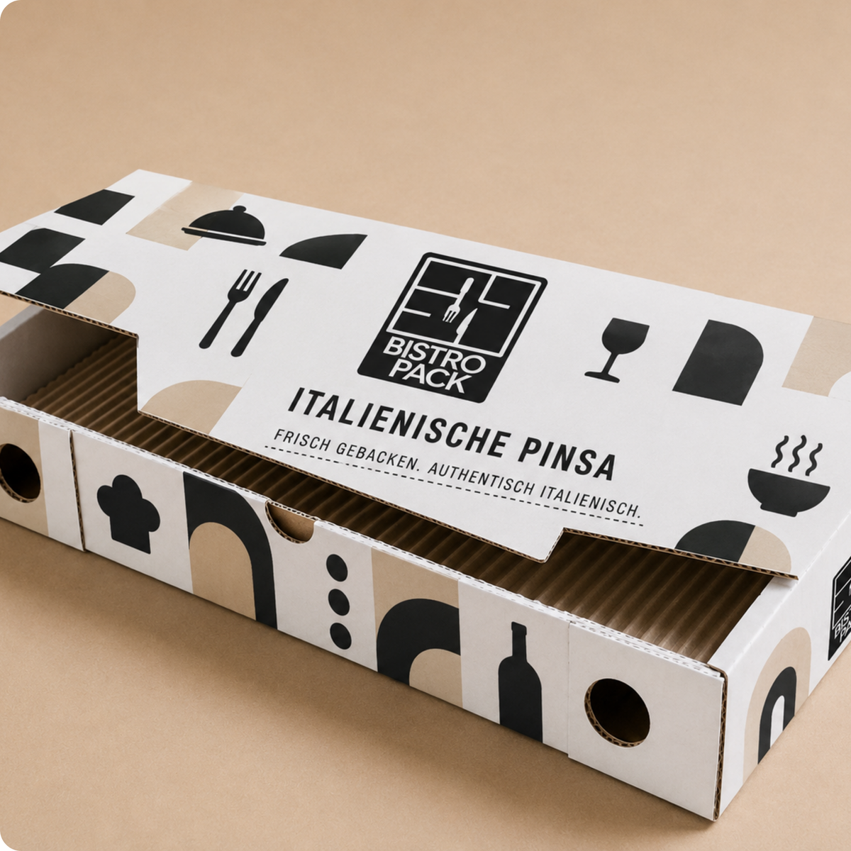 Personalisierte und individuelle Pinsa- & Pide-Boxen mit uneingeschränktem vollflächigem Druck
