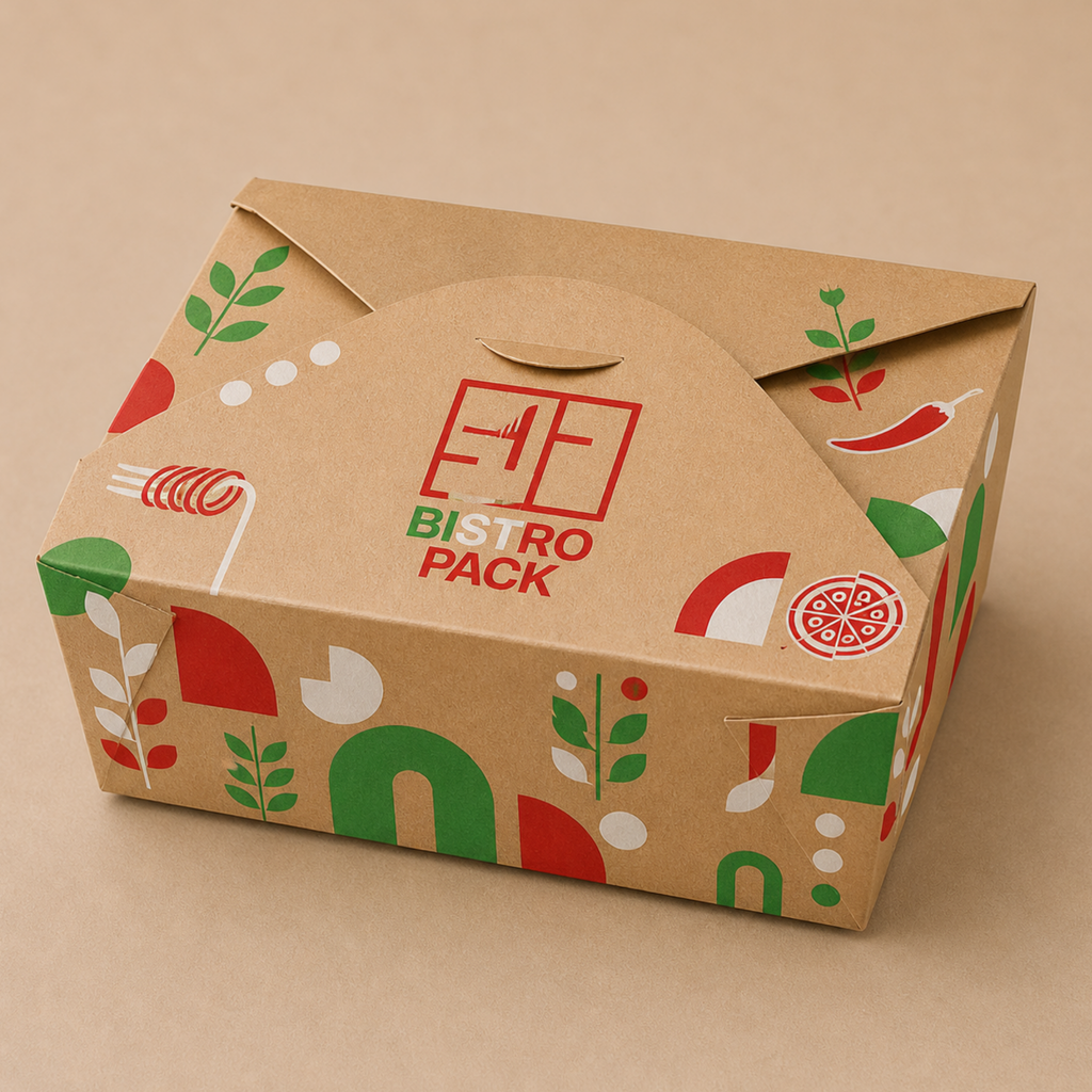 BistroPack Eco-Kraft Takeaway-Boxen für warme Speisen