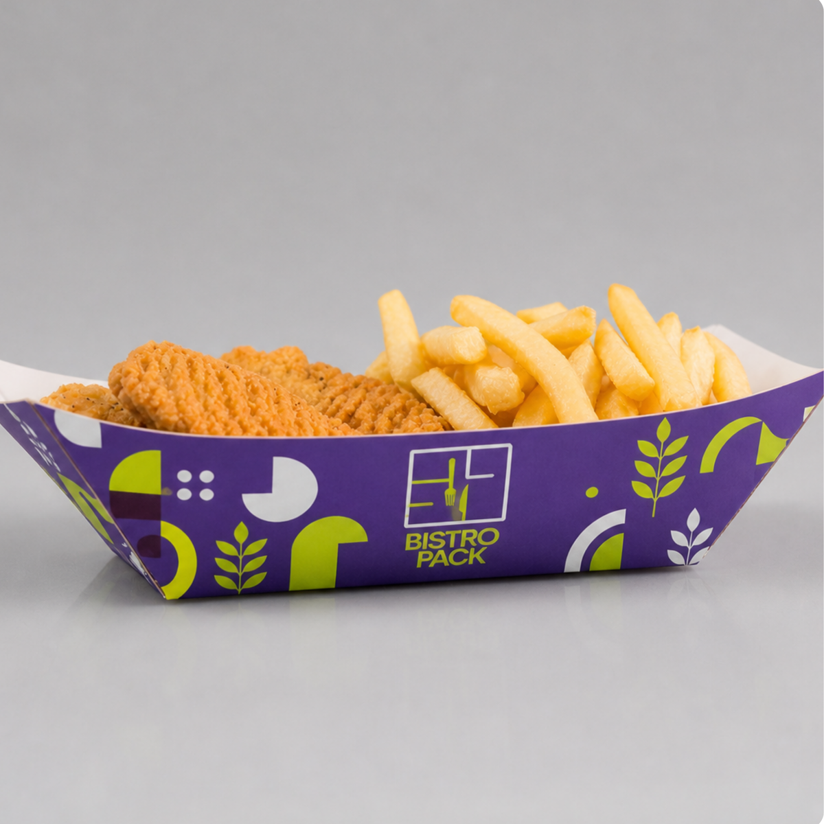 Personalisierte und individuelle Food-Trays mit unbegrenztem Allover-Druck