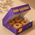 Sınırsız tam yüzey baskılı, kişiselleştirilmiş ve özel Donut & Pasta Kutuları