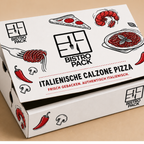 Kişiselleştirilmiş ve özel baskılı Calzone kutuları, sınırsız boydan boya baskı