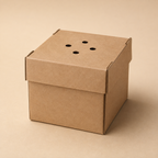 Standard faltbare, unbedruckte Burger-Boxen aus Kraftkarton (Hardbox)