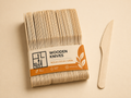 Standard unbedruckte Einwegmesser aus Holz