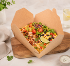 Standardmäßige, unbedruckte Eco-Kraft-Takeaway-Boxen, ohne Namen/ohne Design