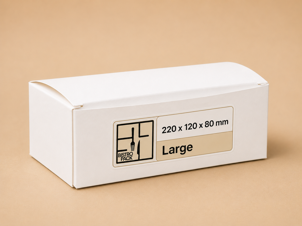 Standardmäßige unbedruckte Take-away-Boxen (für Mahlzeiten) mit Klappdeckel