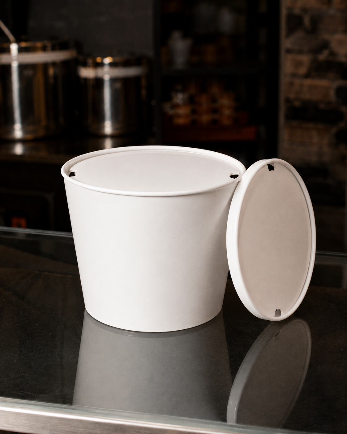Standard Chicken-Buckets, unbedruckt, ohne Namen/Design, mit oder ohne Deckel