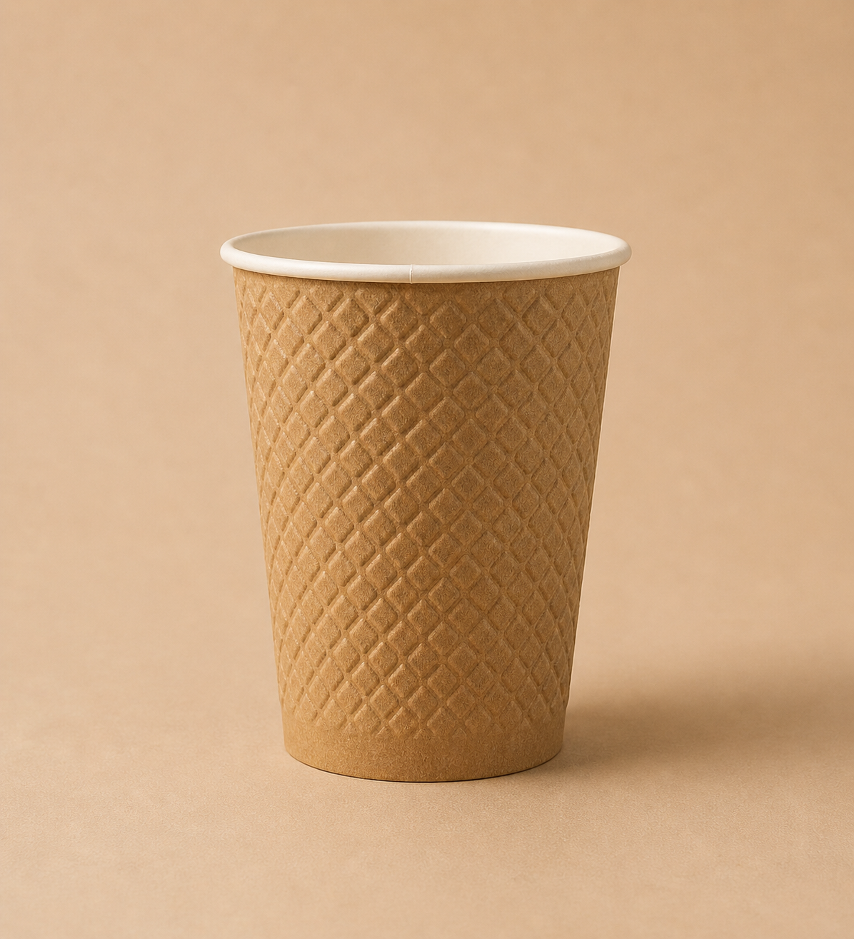 Standard Waffelbecher mit Rippenstruktur und Farbauswahl