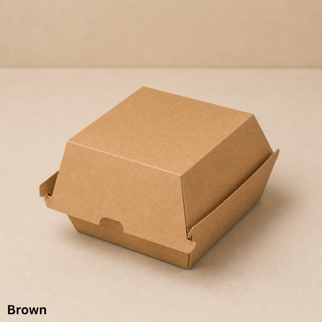 Standard Classic-Burger-Boxen (Clamshell), unbedruckt