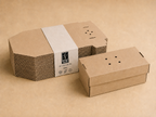 Standard faltbare, unbedruckte Burger-Boxen aus Kraftkarton (Hardbox)