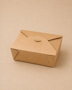 Standardmäßige, unbedruckte Eco-Kraft-Takeaway-Boxen, ohne Namen/ohne Design