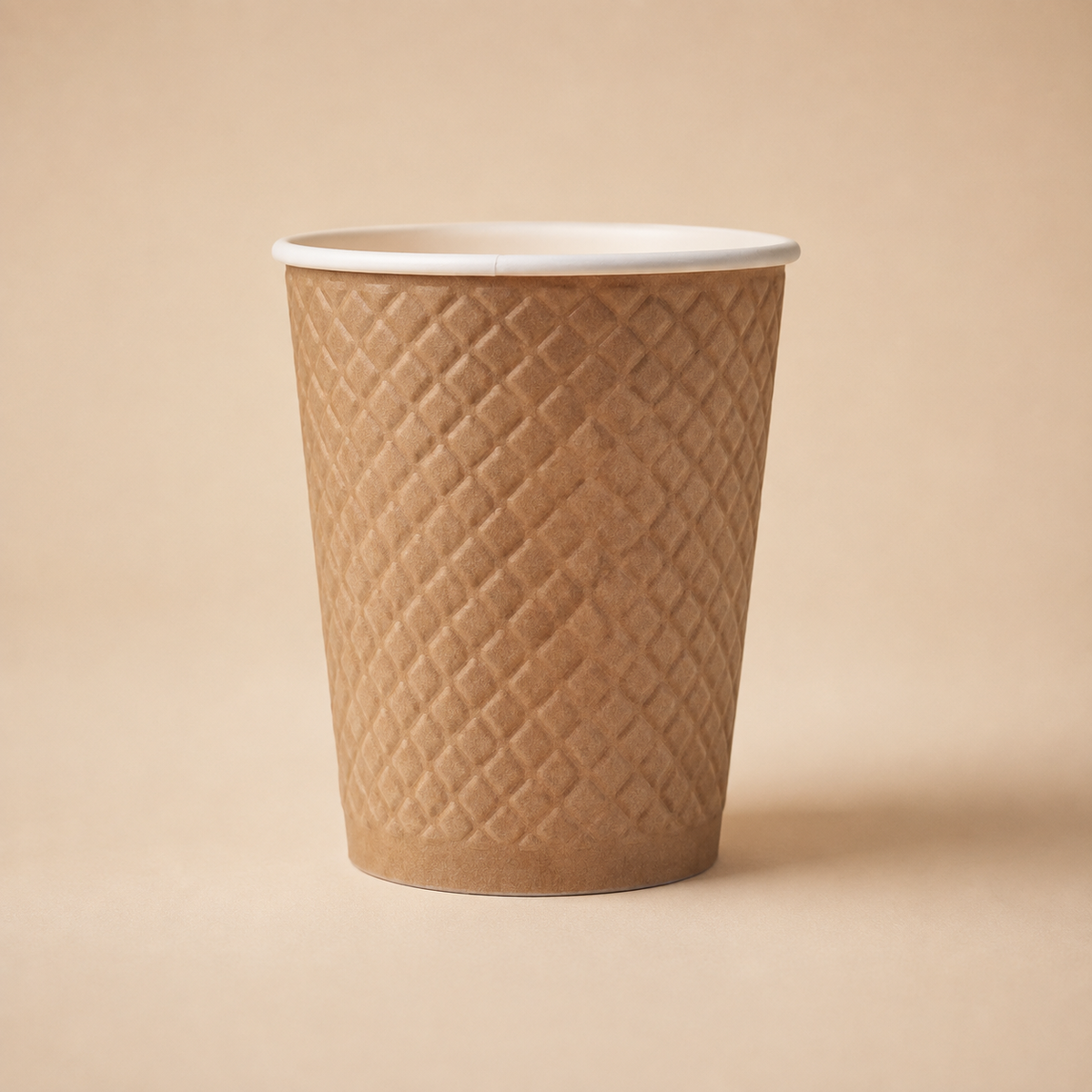 Standard Waffelbecher mit Rippenstruktur und Farbauswahl
