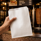 Standard unbedruckte Burger- / Döner- / Sandwich- / Bäckertüten, ohne Namen / ohne Design