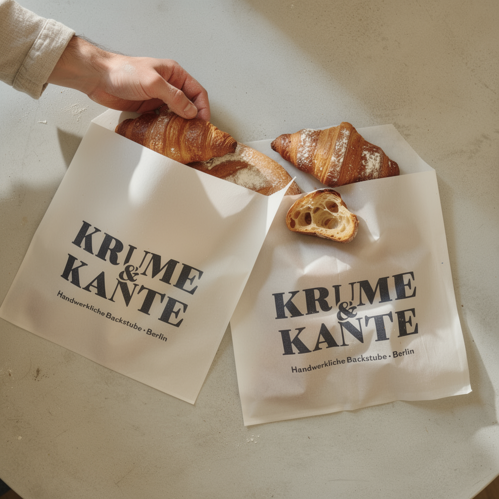 Personalisierte und individuell bedruckte Einschlagpapiere für Burger / Döner / Sandwiches / Backwaren