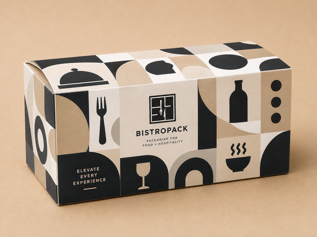 Personalisierte und individuelle Take-away-Verpackungen (Menüboxen) mit unbegrenztem vollflächigem Druck