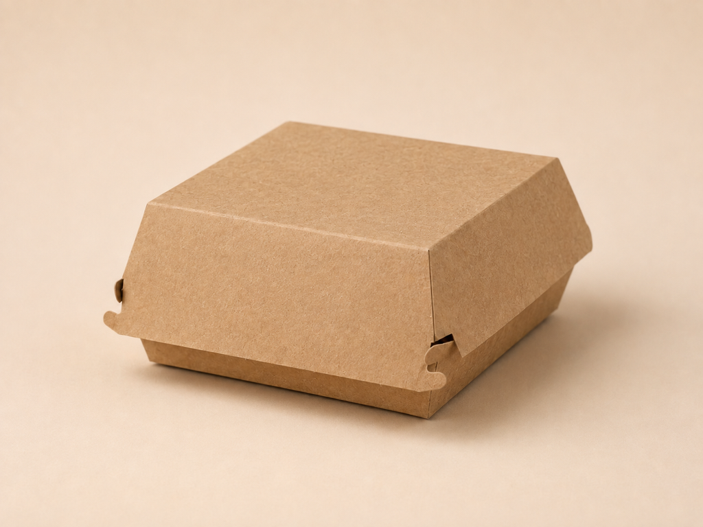 Standard Classic-Burger-Boxen (Clamshell), unbedruckt