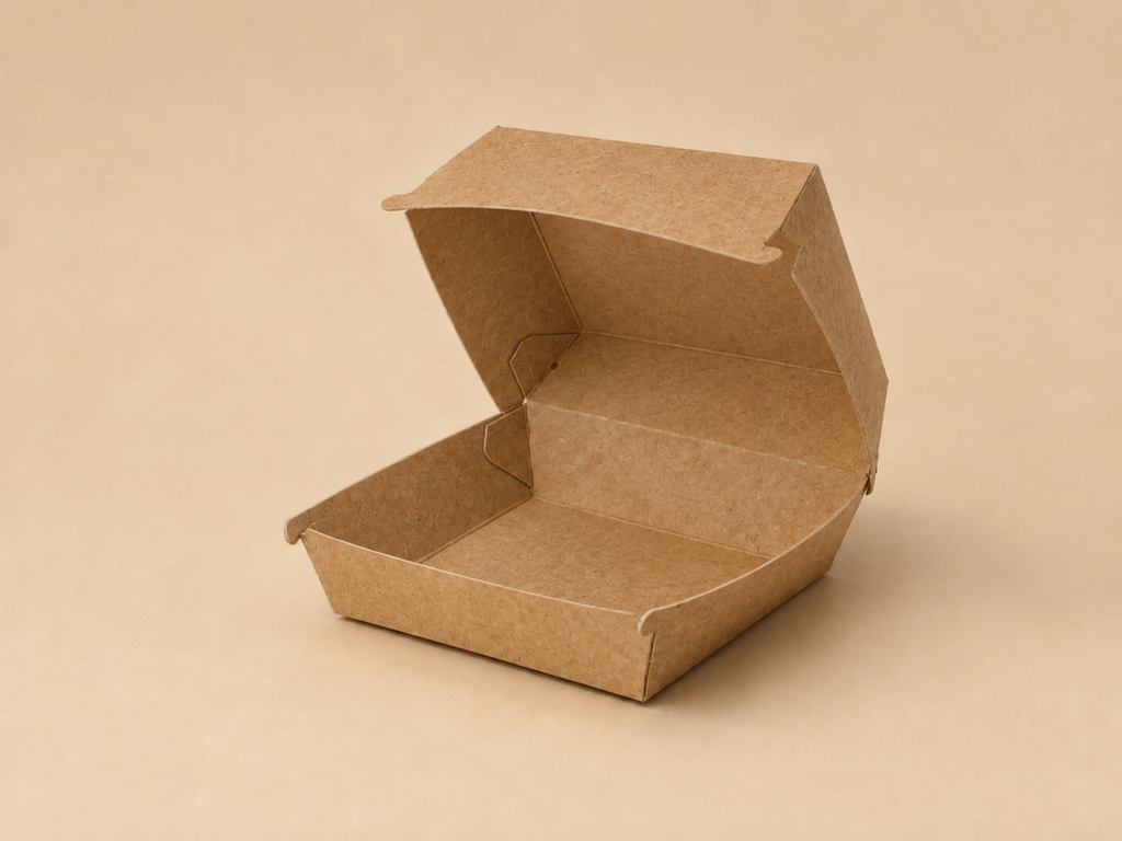 Standard Classic-Burger-Boxen (Clamshell), unbedruckt