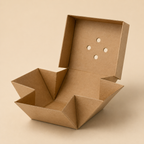 Standard faltbare, unbedruckte Burger-Boxen aus Kraftkarton (Hardbox)