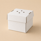 Standard faltbare, unbedruckte Burger-Boxen aus Kraftkarton (Hardbox)