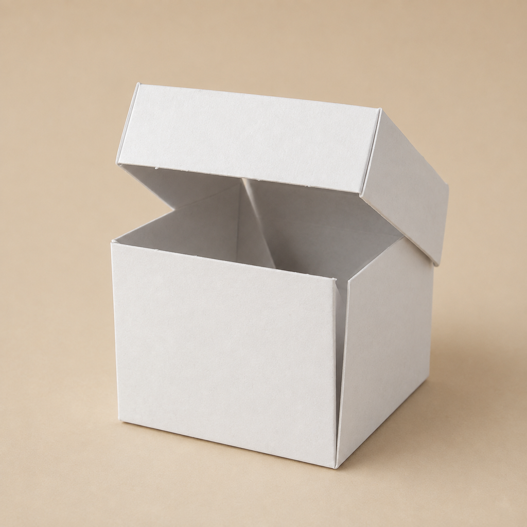 Standard faltbare, unbedruckte Burger-Boxen aus Kraftkarton (Hardbox)
