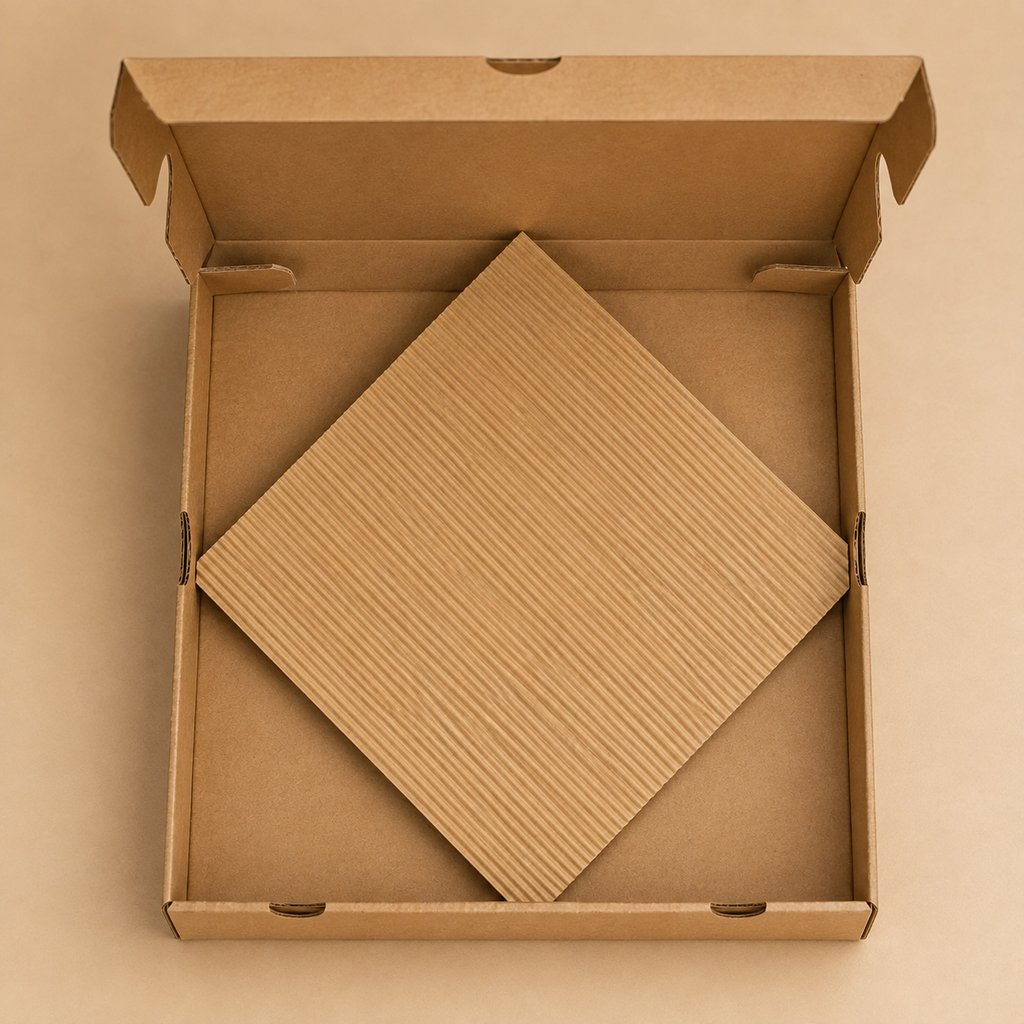 Calzone Secure Pad — Kraft-Inlay-Karton