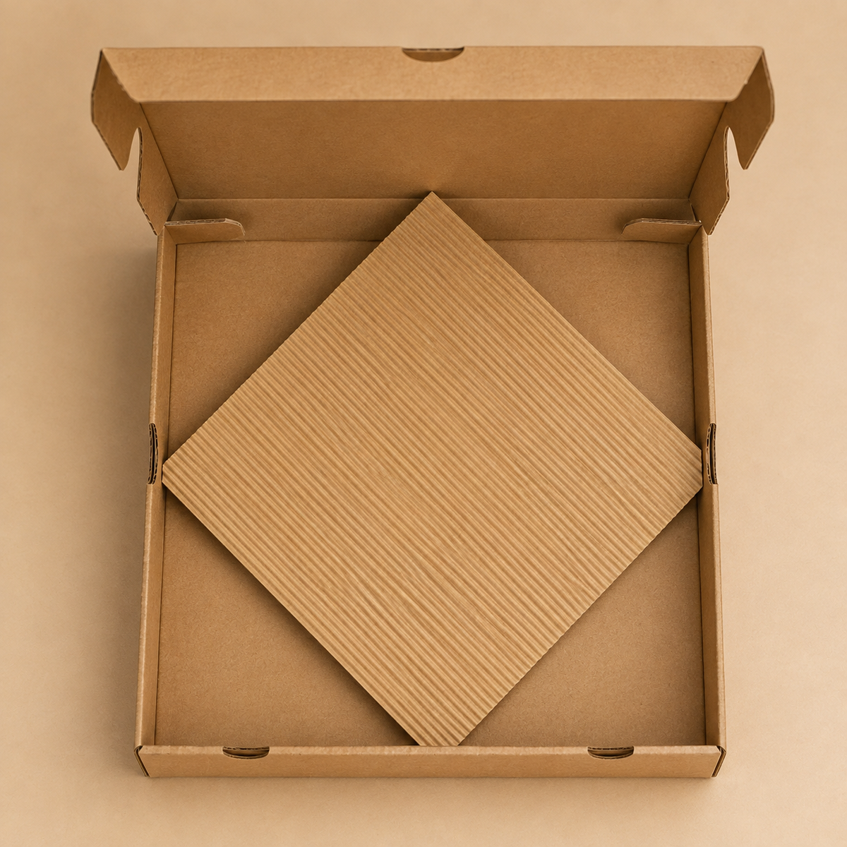 Calzone Secure Pad — Kraft-Inlay-Karton