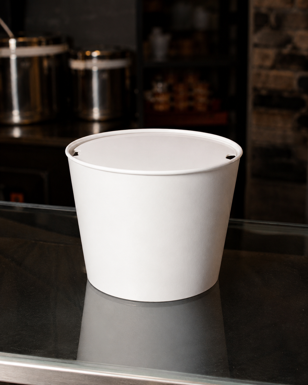 Standard Chicken-Buckets, unbedruckt, ohne Namen/Design, mit oder ohne Deckel