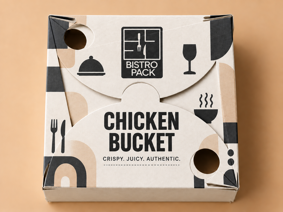 Personalisierte und individuelle Chicken-Boxen mit unbegrenztem Allover-Druck