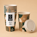 Personalized Waffle Ripple Paper Cups with custom print
