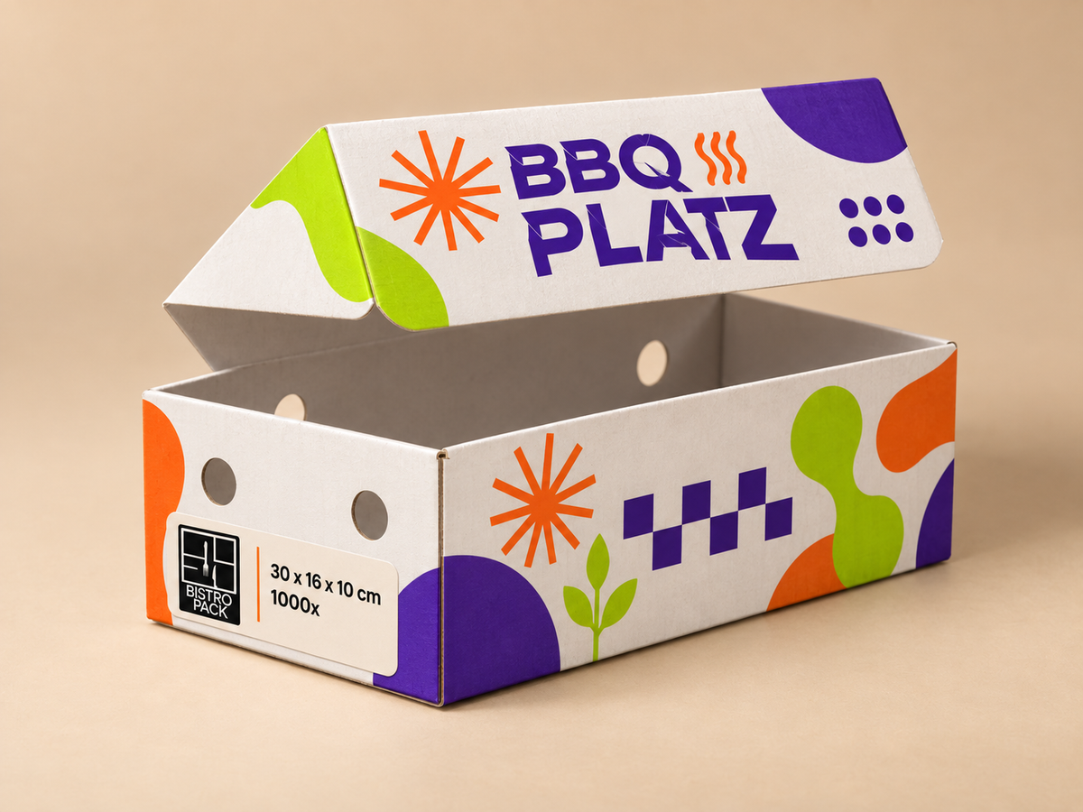 Personalized and custom printed Calzone Boxes, unlimited all-over print
