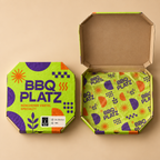 Individuelle Pizzakartons mit vollflächigem, unbegrenztem Farbdruck