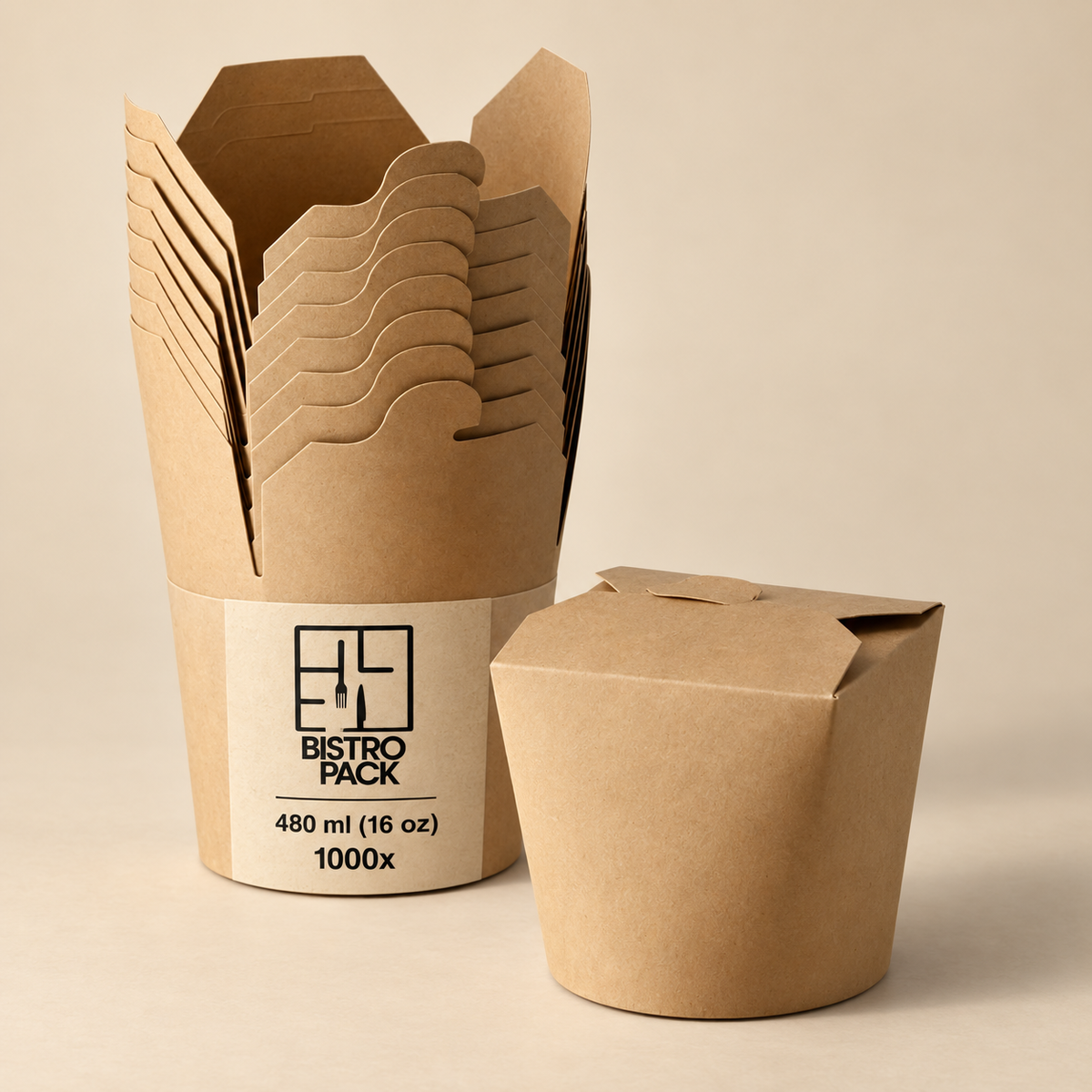 Standard-Nudelboxen, unbedruckt, ohne Name / ohne Design