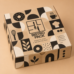 Personalisierte und individuelle Donut- & Kuchenschachteln mit unbegrenztem Allover-Druck