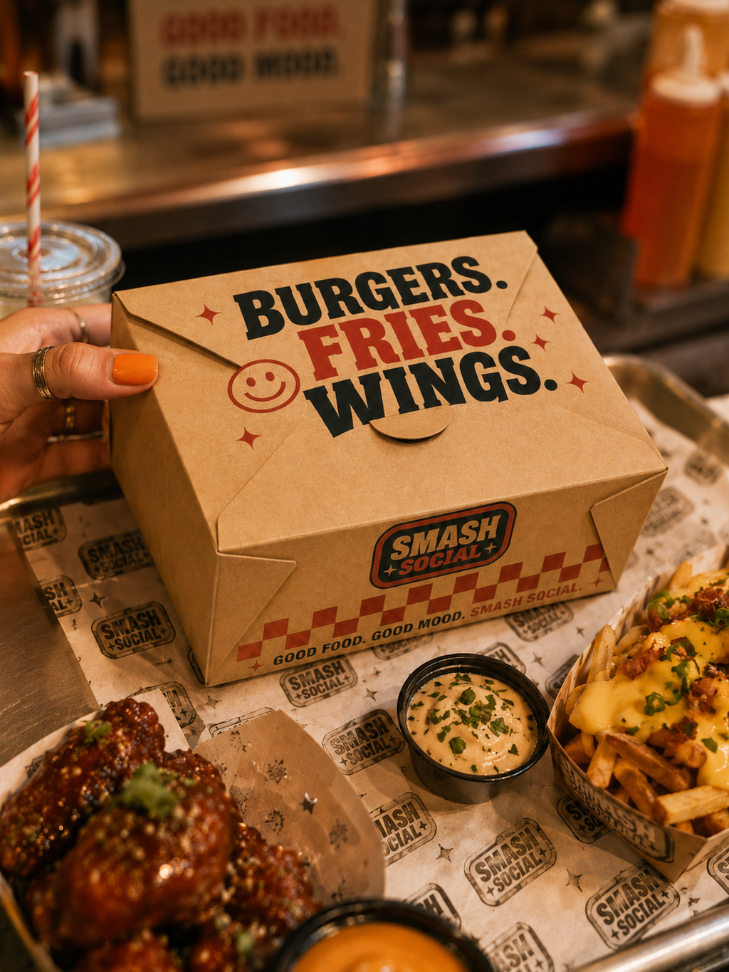 BistroPack Eco-Kraft Takeaway-Boxen für warme Speisen