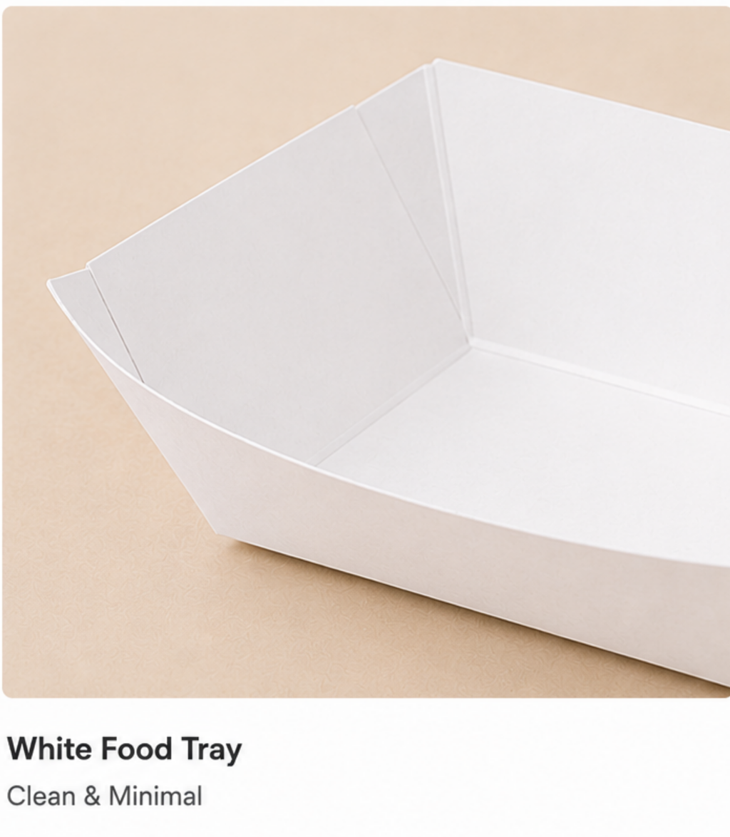 Personalisierte und individuelle Food-Trays mit unbegrenztem Allover-Druck