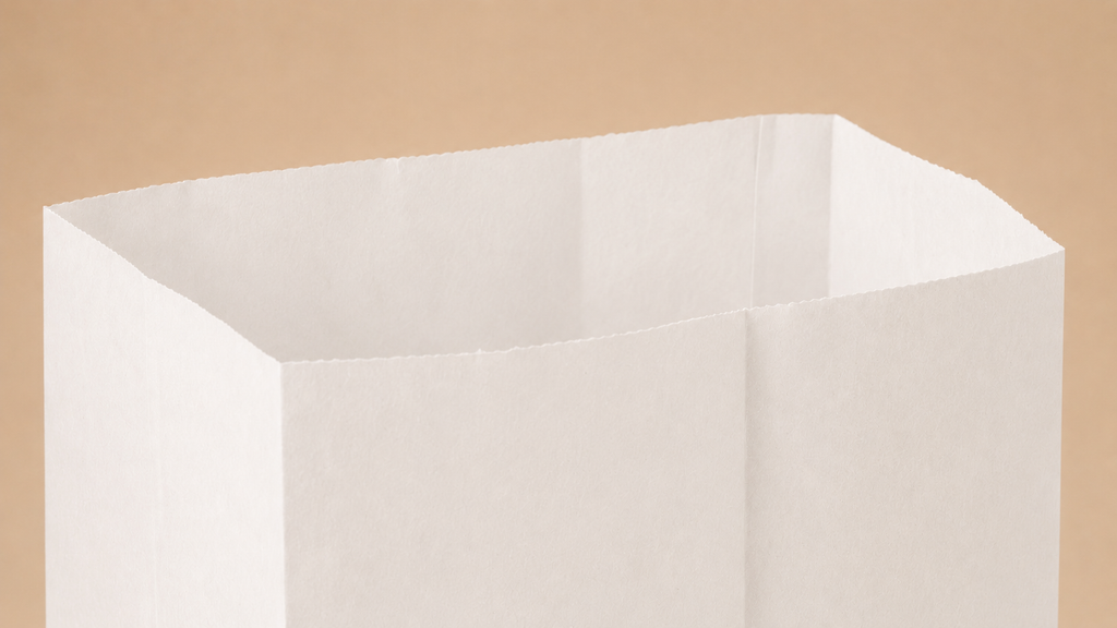 Personalisierte und individuelle Papiertüten (mit Blockboden, ohne Henkel) mit unbegrenztem vollflächigem Druck