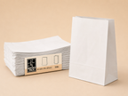 Standard unbedruckte Blockbodenbeutel ohne Henkel, ohne Name/ohne Design