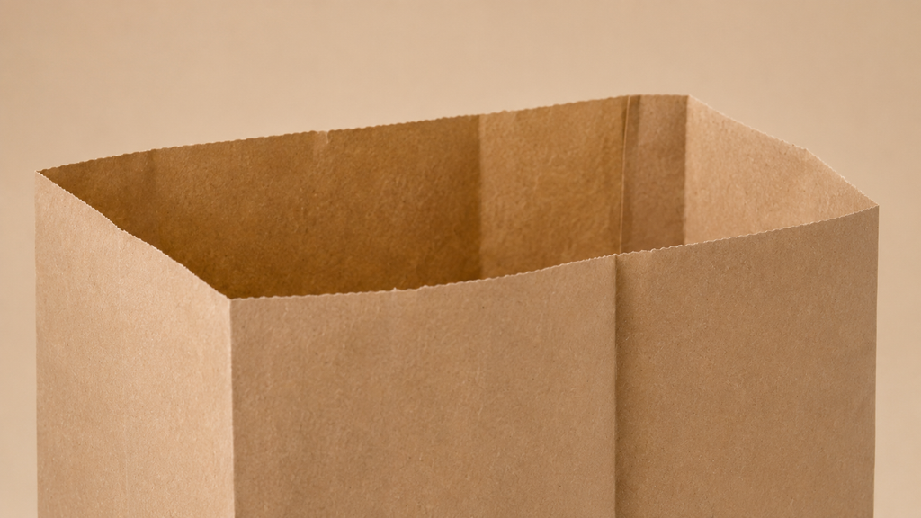 Personalisierte und individuelle Papiertüten (mit Blockboden, ohne Henkel) mit unbegrenztem vollflächigem Druck