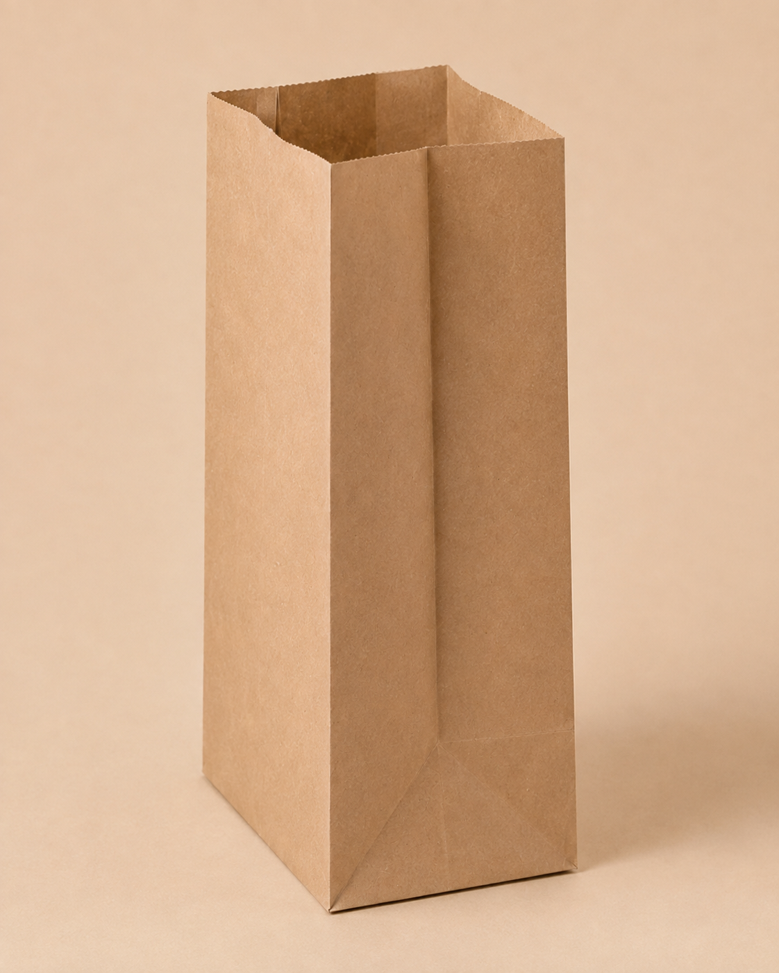 Standard unbedruckte Blockbodenbeutel ohne Henkel, ohne Name/ohne Design