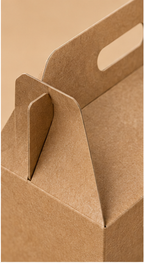 Standard-Warmhaltetasche / Kuchenschachtel mit Henkeln, unbedruckt, ohne Name / ohne Design