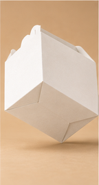 Standard-Warmhaltetasche / Kuchenschachtel mit Henkeln, unbedruckt, ohne Name / ohne Design
