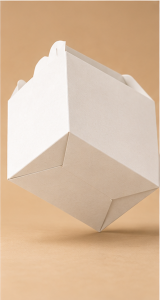 Standard-Warmhaltetasche / Kuchenschachtel mit Henkeln, unbedruckt, ohne Name / ohne Design