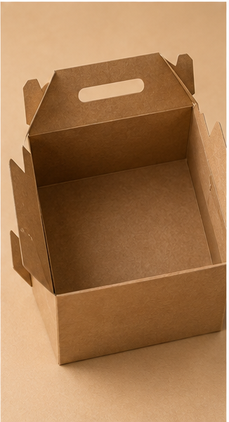 Standard-Warmhaltetasche / Kuchenschachtel mit Henkeln, unbedruckt, ohne Name / ohne Design