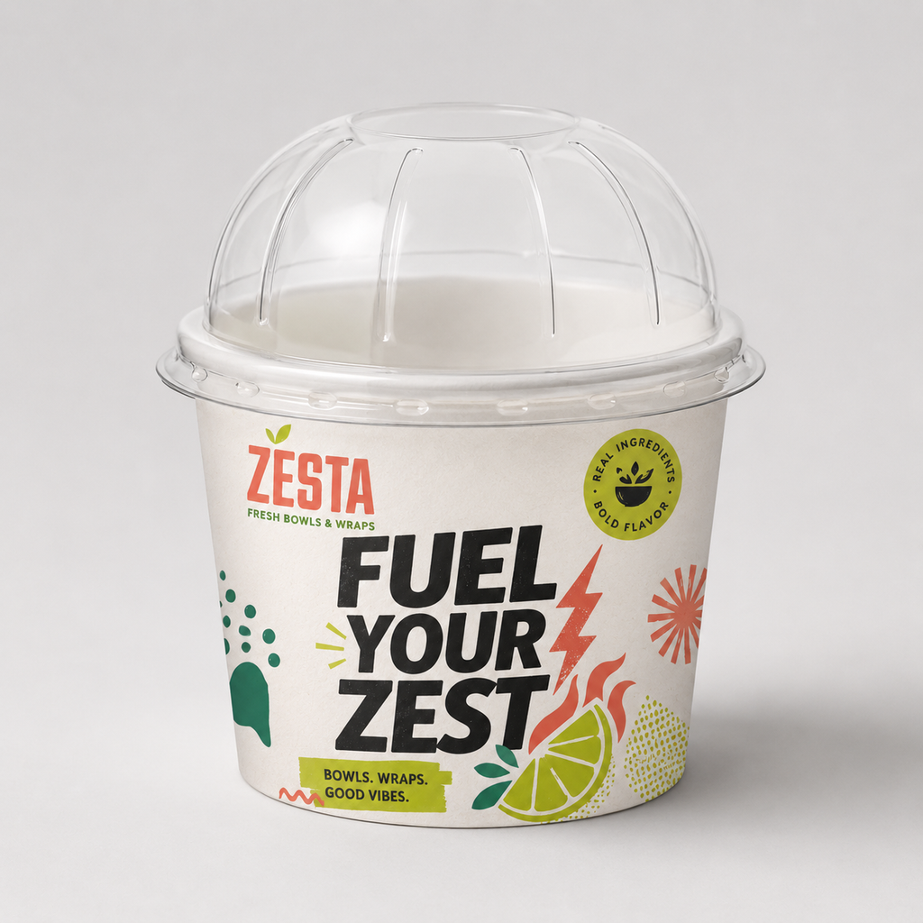 Personalisierte und individuelle Eisbecher mit unbegrenztem Rundumdruck