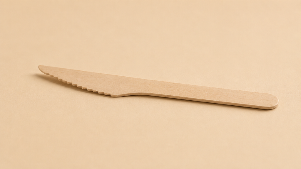Standard unbedruckte Einwegmesser aus Holz