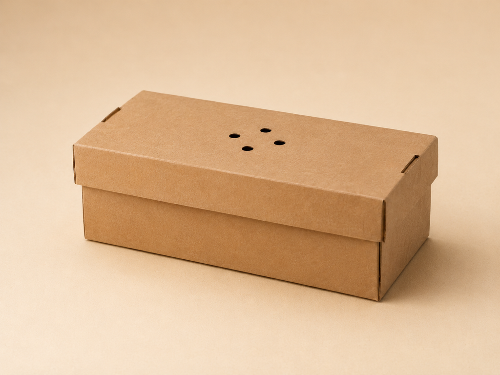 Standard faltbare, unbedruckte Burger-Boxen aus Kraftkarton (Hardbox)