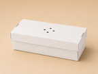 Standard faltbare, unbedruckte Burger-Boxen aus Kraftkarton (Hardbox)