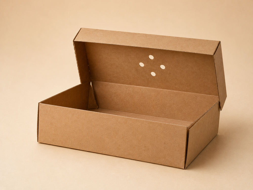 Standard faltbare, unbedruckte Burger-Boxen aus Kraftkarton (Hardbox)