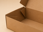 Standard faltbare, unbedruckte Burger-Boxen aus Kraftkarton (Hardbox)