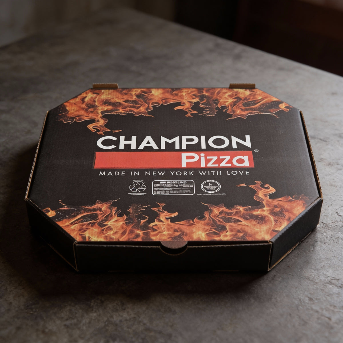 Individuelle Pizzakartons mit vollflächigem, unbegrenztem Farbdruck