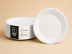 Standard Pizzateller aus Pappe, unbedruckt, rund